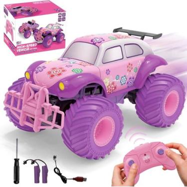 Imagem de carrinho de controle remoto cor de rosa para meninas - high speed, Cor