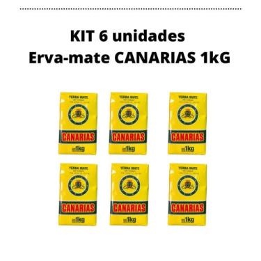 Imagem de Kit 6 un erva-mate canarias 1kg