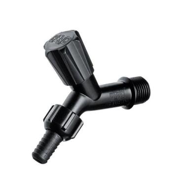 Imagem de Torneira Para Jardim Herc 1128 1/2 Preta Bico Para Mangueira C/Adapt 3