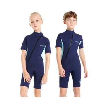 Imagem de Roupa De Mergulho Em Neoprene De 2MM Para Crianças, Meninos E Meninas,