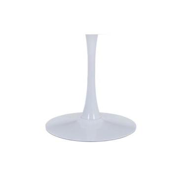 Imagem de Base para Mesa Saarinen em Aço 73,5cm para Tampos 70cm Branco - Fratin