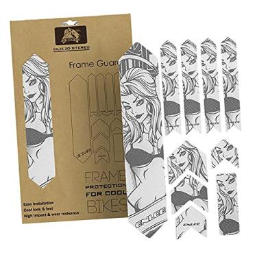 Imagem de Fancyes Protetor de moldura de bicicleta, adesivo de fita de bicicleta e kit de adesivos de moldura para tubos de moldura de bicicleta de montanha - Beauty 1