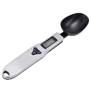 Imagem de Colher de medição eletrônica, balança digital de colher, resistente, durável, fácil de ler, operação simples, pequena e elegante para medição de farmácia para cozinhar