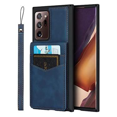 Imagem de Capa de couro flip para Samsung Galaxy S20 FE A71 A51 A10s S10E S10 Plus A81 Note 20 Ultra Note 10 lite Capas de carteira, azul, para Samsung S20 FE