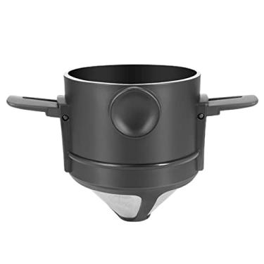 Imagem de Mosichi Filtros de café reutilizáveis, filtro de café de aço inoxidável, copo de filtro de chá portátil, design dobrável, resistente ao calor, cafeteiras de acampamento, coador de