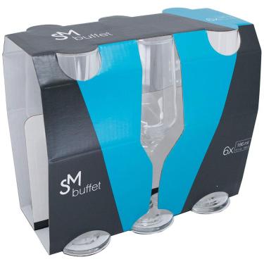 Imagem de Conjunto de Taças para Champanhe SM Buffet 186 ml – 6 Peças