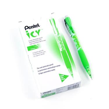 Imagem de Pentel Lapiseira Icy, 0,5 mm, barril verde-limão colorido, caixa com 12 (AL25TK)