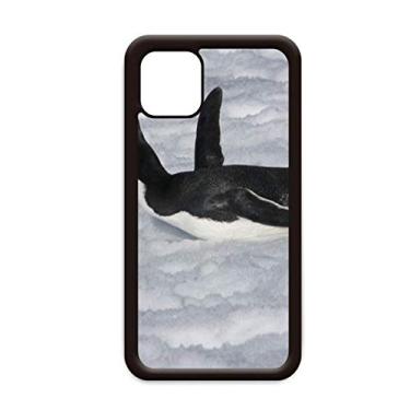 Imagem de Capa preta com imagem de pinguim da Antártica para iPhone 12 Pro Max para Apple Mini Mobile Case