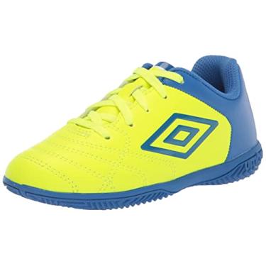 Imagem de Umbro Tênis de futebol masculino Classico XI IC Jr, amarelo/azul/branco, 17