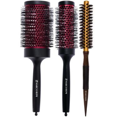 Imagem de Combo Escovas Vazadas M G+Escova Térmica Metálica P Marco Boni