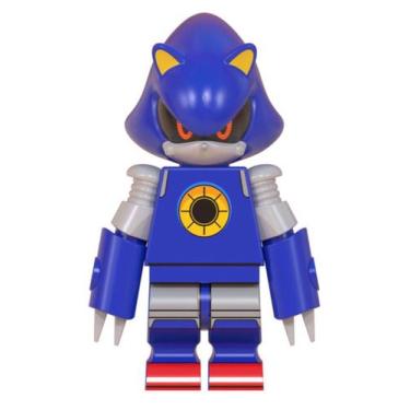 Imagem de Boneco Blocos De Montar Super Metal Sonic - Mega Block Toys