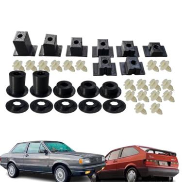 Imagem de Kit Suporte Presilha Forro Gol Gts Voyage Sport 87-94 1 Lado