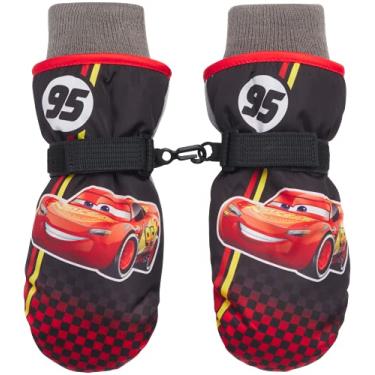 Imagem de Disney Luvas de esqui para meninos – Luvas ou luvas de esqui Lightning McQueen e Mickey Mouse (2-7), tamanho 2 a 4 anos, luvas de carros