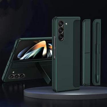 Imagem de para Samsung Galaxy Z Fold 5 4 3 Estojo para caneta com suporte invisível para caneta Stylus Touch para Galaxy Z Fold 5 Capa traseira, verde, para Samsung Z Fold 5