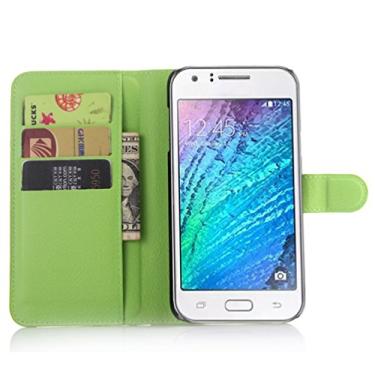 Imagem de Capa para Samsung Galaxy J7 (2016) â€“ Capa flip de couro PU de para Samsung Galaxy J7 (2016), capa de proteção de telefone estilo empresarial, capa com [compartimentos para dinheiro e