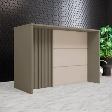 Imagem de Bancada Gourmet Aurora Espresso Móveis Duna/Cristal