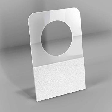 Imagem de 7/8" x 1-1/4" Hole Hang Tags | 1000 Pack | Strong Self Adhesive Hang Tabs | Great for Retail Displays in Business Shops