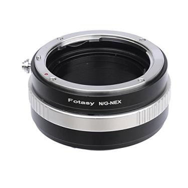 Imagem de Fotasy Adaptador de montagem de lente para E, Nikkor F Mount G AFS adaptador de lente para montagem, compatível com Sony a7 a7R a7s II III IV a9 a7c Alpha 1 a6600 a6500 a6400 a6300 a6100 a6000 a5100 a5000 ZV-E1 0 BR