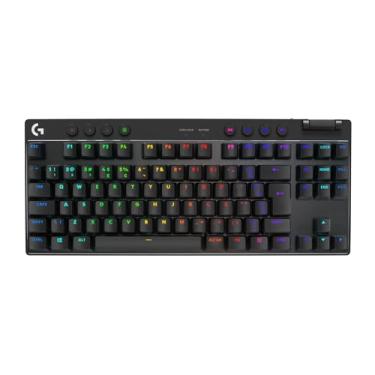 Imagem de Teclado Gamer Sem Fio Logitech G PRO X com design TKL, Layout US, RGB LIGHTSYNC, Tecnologia LIGHTSPEED e Switch Exclusivo GX Brown Tactile - Preto