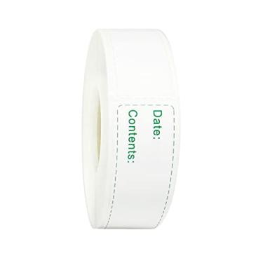 Imagem de Etiquetas para congelador de alimentos 75 x 25 mm - Organize sobras e preparação de refeições com etiquetas adesivas removíveis para geladeira de armazenamento - água e marcação fácil - para