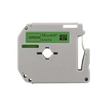 Imagem de ita Rotulador Brother Pt-65 Pt-70 Pt-80 Pt-85 Pt-90 PT70Bm Verde mk 731 Etiquetador Compatível M-231 MK-231 MK231 12mm