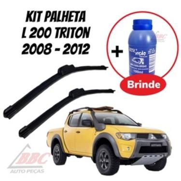 Imagem de Kit 2 Palhetas Limpador De Parabrisa Dianteiro L200 Triton 2008 - 2012
