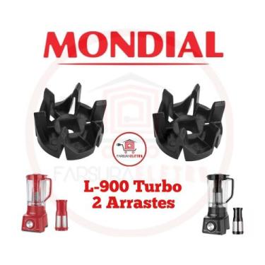 Imagem de 2x Arraste do Copo Liquidificador Mondial Turbo L-900