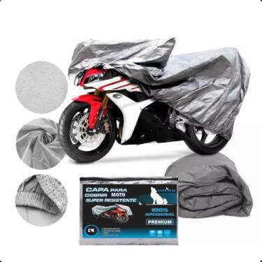 Imagem de Capa Pra Cobrir Moto Impermeável Proteção Sol Chuva Raios - LOBETRIZ