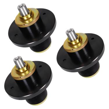 Imagem de Rockheel Conjunto de eixo de lâmina substitui 037 4000 50, 037 8000 00 para Bad Boy 121.9 cm 137.2 cm 154.9 cm 182.9 cm Deck Outlaw Extreme Outlaw XP (pacote com 3)