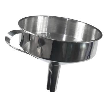 Imagem de Funil Inox Reto 12 Cm - Ke Home, Inox, Inox