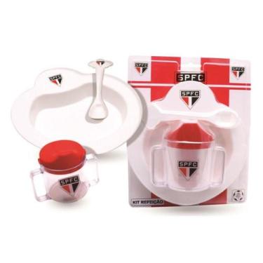 Imagem de Kit Refeição Bebê do São Paulo 4 Pçs Kids Gol - Produtos Kids Gol