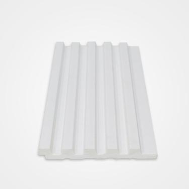 Imagem de Painel Ripado de Poliestireno 12,2 Cm X 1,2cm Metro Linear-gr02pr-w - Barra 2,85ml - caixa com 2,85 Unidade - White