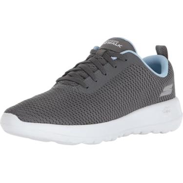 Imagem de Skechers Go Walk Joy Paradise feminino, Cinza/azul, 9.5 Wide