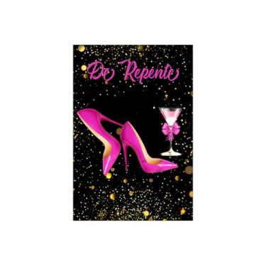 Imagem de Painel De Festa Vertical 1,50 x 2,20 - De Repente Efeito Glitter Pink 