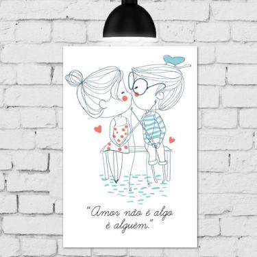 Imagem de Placa Decorativa MDF Namorados Pescando 30x40 - Quartinhos