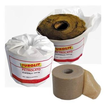 Imagem de Fita Anti-corrosiva Petrolato 100mm X 10mt Tipo Denso Tape - Tubolit