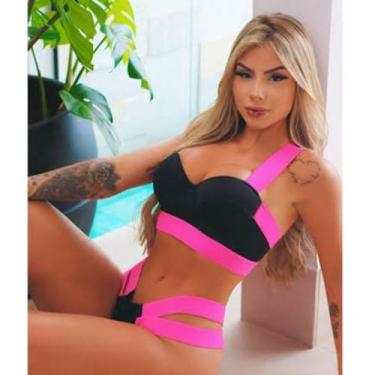 Imagem de Biquini Moda Blogueira Gringa Modelo Da Juliette Duas Tiras -  bea fas