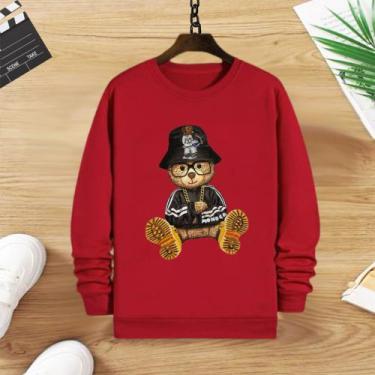 Imagem de Blusa moletom infantil - Mc kids, Vermelho, 4