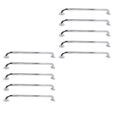 Imagem de Barra de Apoio 70cm Inox Kit 10 Unidades Idoso Deficiente Gestante Cri