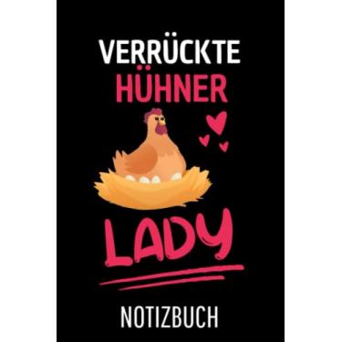 Imagem de Huhn Bauernhof Tier Verrückte Hühner Lady Huhn: Liniertes College Notizbuch (A5) mit 120 Seiten
