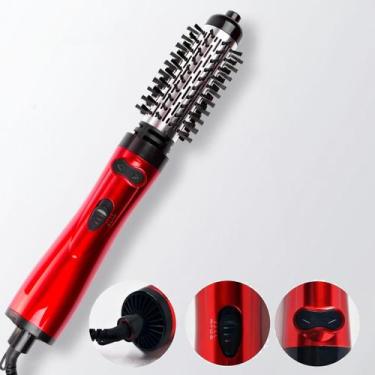 Imagem de Escova Rotativa 2 Em 1 Cabelo Liso Rotação 360 Acabamento 110v - LAURU