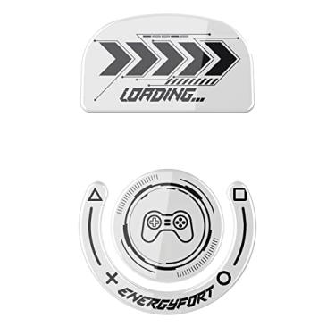 Imagem de MOSHOU Patins de mouse de vidro compatíveis com mouse gamer sem fio Logitech G Pro X Superlight, bordas curvas arredondadas, substituição de pés de mouse de vidro impecável, sola super rápida e