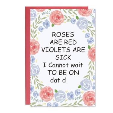 Imagem de Cartão engraçado de dia dos namorados para ele ela, presente de dia dos namorados adorável taco impertinente para marido esposa, namorado romântico namorada cartão vday (22)
