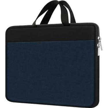 Imagem de Capa para laptop, bolsa de viagem para laptop de 15,6 polegadas, à prova de choque, capa protetora para computador, bolsa de transporte, pasta para notebook HP Asus Acer, Dell, Lenovo, Ultrabook de
