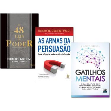 Imagem de Livro As 48 Leis do Poder+ As Armas Da Persuasão+ Gatilhos Mentais - R
