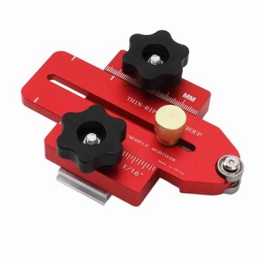 Imagem de Gabarito de Rasgo Fino, Guia de Gabarito de Serra de Mesa, Guia de Gabarito de Gabarito de Serra da Banda de Banda da Banda de Liga de Alumínio Fazendo Cortes de Tira Estreita