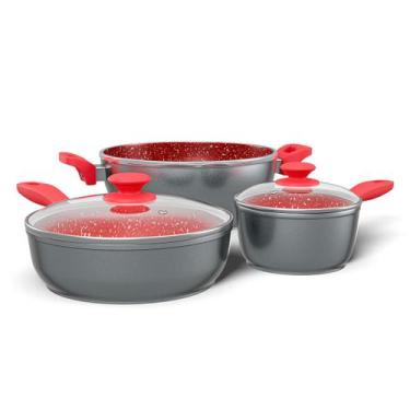 Imagem de Conjunto de Panelas Philco Redstone PKT405 3 Peças, -