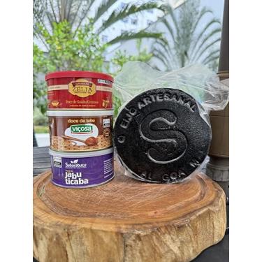 Imagem de Kit Queijo Alagoa Capa Preta 1kg + Doce de Leite Viçosa + Goiabada Cremosa + Doce de Jabuticaba 400g – Sabor e Tradição Mineira para Degustação e Presentes