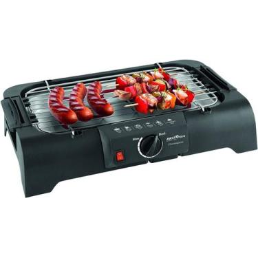 Imagem de Churrasqueira grill eletrica britania 1200w grelha em inox 220v, 220V
