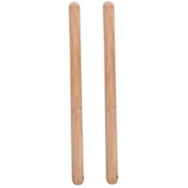 Imagem de 1 Par Baqueta Mestre De Bateria Percussão De Instrumento Musical 2,25 Braçadeira De Escape Baquetas De Madeira Braçadeiras De Tubo 3/4 De Polegada Martelo De Madeira Bordo Filho
